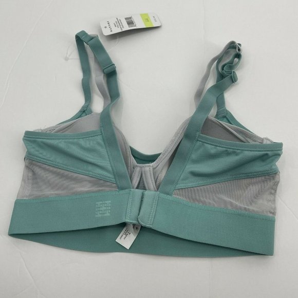 Natori Gravity Bra 32B Womens Aquamarine Mink Sports Underwire Bra Athletic - Picture 2 of 8